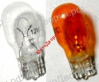 Лампа 12V10W (без цоколя, белая, оранжевая), 4620753543577