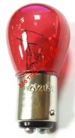 Лампа 12V21/5W (с цоколем, стоп-сигнал) (красная), 