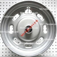 Диск колесный R10 передний штамп FT50QT, QT-3 (ось d12, 2,15*10, колодки 110 мм), 